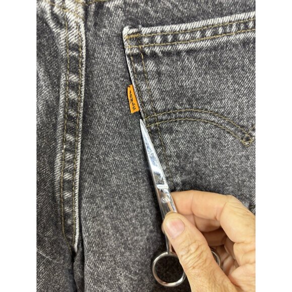 VTG Levis 550 27x32 (Actual 24x30) Relaxed Orange Tab Jeans Men Black USA  EUC - Picture 3 of 12